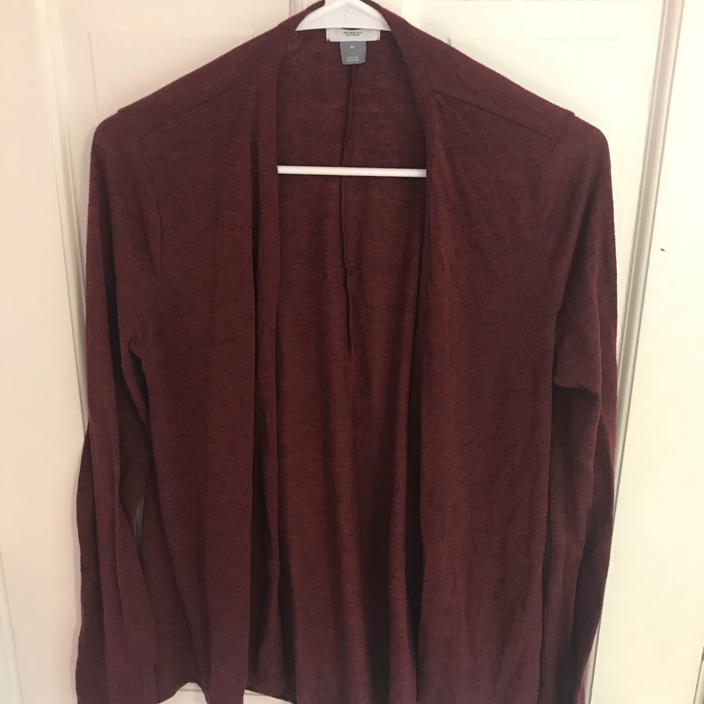 Old Navy Red/Maroon Cardigan Soft Flowy sz Small
